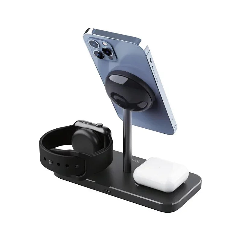 XPower 15W Magsafe Charging Station - Black - Tashqila XPower 15W Magsafe Charging Station - Black - Tashqila